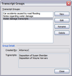 Transcripts Groups