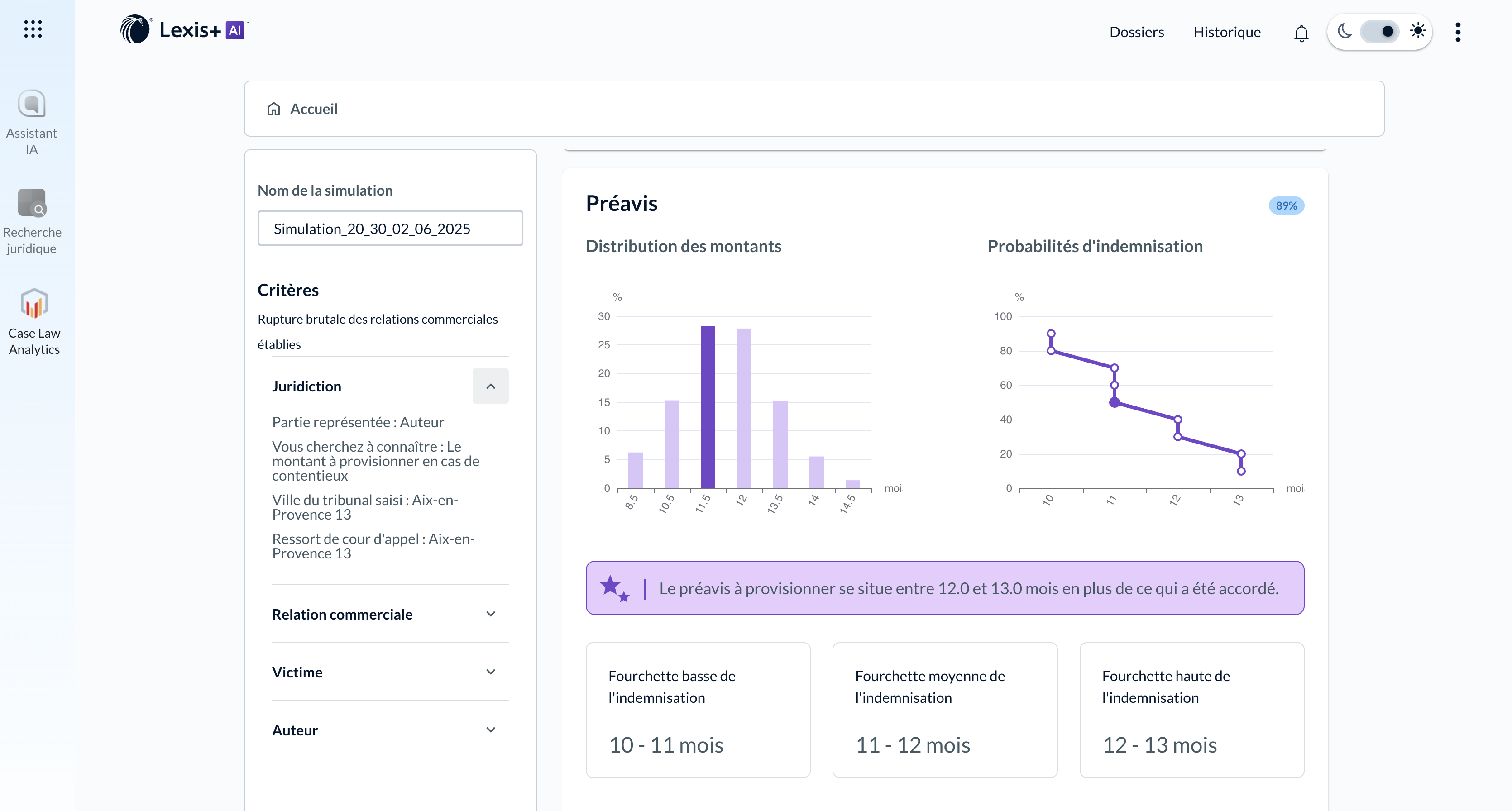 A blurred document is open in Microsoft Word while a pointer selects an option in the right-hand pane of Lexis Create+ to proofread this document. Options appear in a new window to prepare your document, review for accuracy, and finalize the document. The pointer selects the option to prepare the table of authorities under the category of finalizing the document and in the next window, the pointer selects the cases to be added to the table of authorities. The TOA is then automatically added to the open doc.