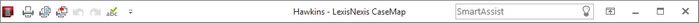 CaseMap Title Bar and Ribbons