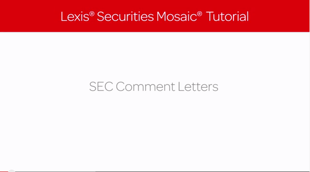 securities mosaic